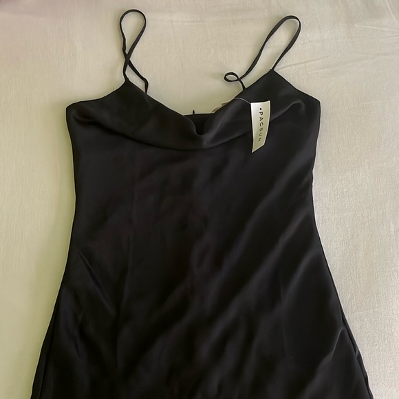 Pacsun la hearts black cowl neck slip mini dress - Picture 2 of 3